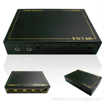 5X1 HDMI Switcher with IR (YL0501M)